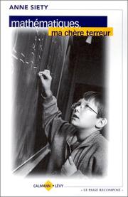 Front cover of Mathematiques, Ma Chere Terreur by Anne Siety