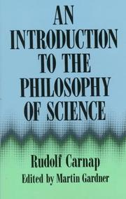 Front cover of An introduction to the philosophy of science by Rudolf Carnap
