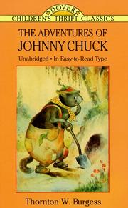 Cover of The adventures of Johnny Chuck by Thornton W. Burgess
