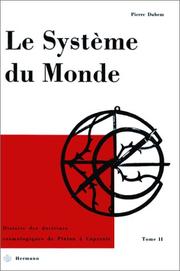 Cover of Le Systeme du monde, tome 2 by Pierre Duhem