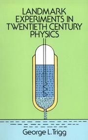 Front cover of Landmark experiments in twentieth century physics by George L. Trigg