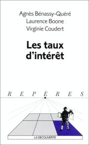 Front cover of Les taux d'intérêt by Agnès Bénassy-Quéré