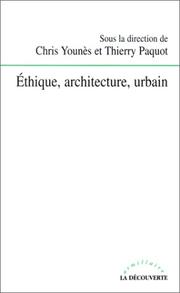 Cover of Ethique, architecture, urbain by Thierry Paquot