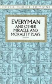 Front cover of Everyman, and other miracle and morality plays by James Jennings