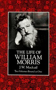 Cover of The life of William Morris by J. W. Mackail