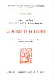 Front cover of Encyclopédie des sciences philosophiques by Georg Wilhelm Friedrich Hegel