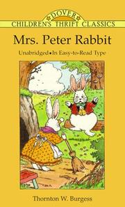 Cover of Mrs. Peter Rabbit by Thornton W. Burgess
