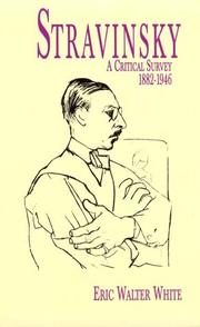 Cover of Stravinsky by Eric Walter White