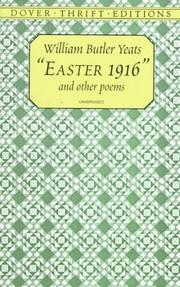 Front cover of "Easter, 1916" and other poems by William Butler Yeats