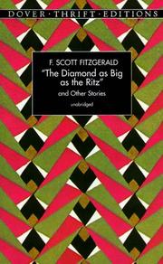 Front cover of The diamond as big as the Ritz and other stories by F. Scott Fitzgerald