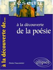 Front cover of A la découverte de la poesie by Fauconnier