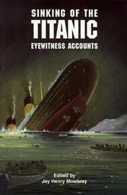 Front cover of Sinking of the Titanic by Jay Henry Mowbray