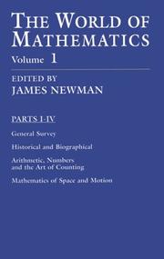 Front cover of The World of Mathematics, Vol. 1 (World of Mathematics) by James Roy Newman