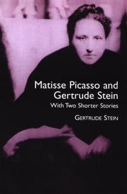 Front cover of Matisse, Picasso, and Gertrude Stein, with two shorter stories by Gertrude Stein