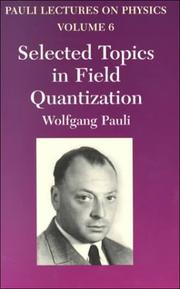 Cover of Feldquantisierung by Wolfgang Pauli