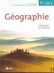 Front cover of Geographie 1ere L-es-s by Brunet, Roger