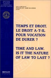 Cover of Temps et droit by F. Ost