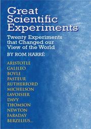 Cover of Great Scientific Experiments by Rom Harre