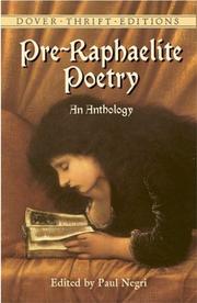 Cover of Pre-Raphaelite poetry by Paul Negri