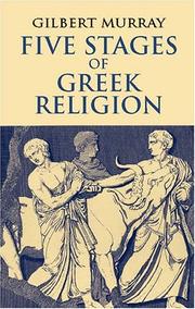 Front cover of Five stages of Greek religion by Gilbert Murray