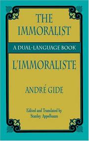 Cover of L'immoraliste by André Gide