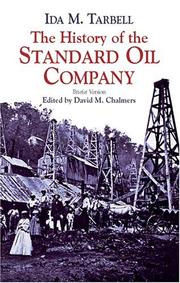Cover of The history of the Standard Oil Company by Ida Minerva Tarbell
