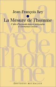 Cover of La Mesure de l'homme by Jean-François Rey
