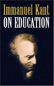 Cover of On education by Immanuel Kant