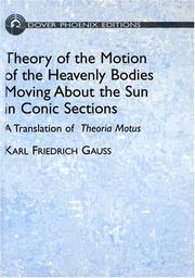 Cover of Theoria motus corporum coelestium in sectionibus conicis solem ambientium by Carl Friedrich Gauss