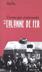 Front cover of Crónica de la Columna de Hierro by Abel Paz