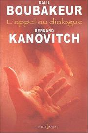 Cover of L'appel au dialogue by D. Boubakeur