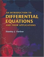 Cover of An introduction to differential equations and their applications by Stanley J. Farlow