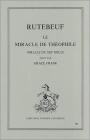 Cover of Le miracle de Théophile by Rutebeuf
