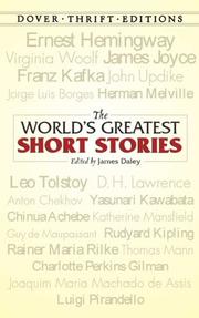 Cover of The world's greatest short stories by James Daley