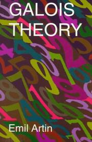 Front cover of Galois theory by Emil Artin