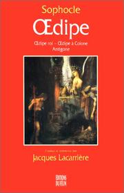 Cover of Oedipe by Sophocles