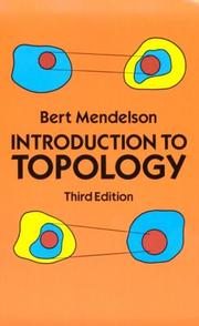 Cover of Introduction to topology by Bert Mendelson