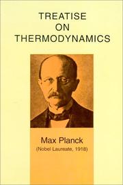 Front cover of Treatise on thermodynamics by Max Planck