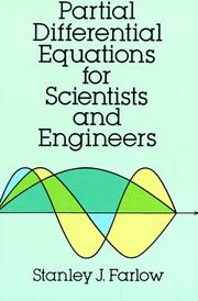 Front cover of Partial differential equations for scientists and engineers by Stanley J. Farlow