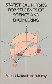 Front cover of Statistical physics for students of science and engineering by Reed, Robert D.