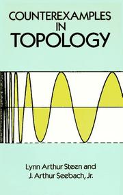 Front cover of Counterexamples in topology by Lynn Arthur Steen