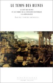 Front cover of Le Temps des ruines by Sabine Forero-Mendoza