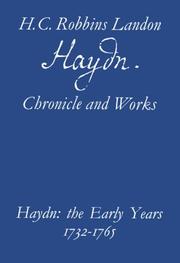 Cover of Haydn by H. C. Robbins Landon