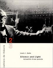 Cover of Cahier de théorie, 2-3 by Louis I. Kahn