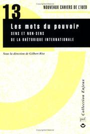 Front cover of Les Mots du pouvoir by Gilbert Rist