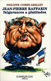 Cover of Jean-Pierre Raffarin by Philippe Cohen-Grillet