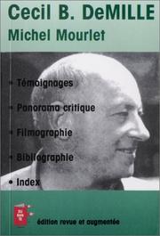 Cover of Cecil B. DeMille by Michel Mourlet