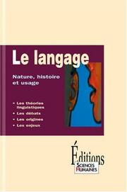 Front cover of Le Langage by Jean-François Dortier