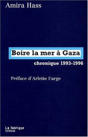 Cover of Boire la mer à Gaza by Amira Hass