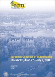 Cover of European Congress of Mathematics, Stockholm, June 27-July 2, 2004 by Ari Laptev